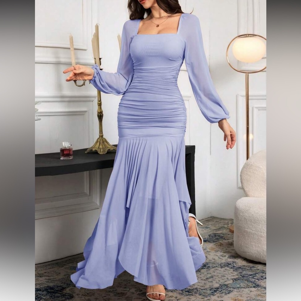 Elegant Lavender Evening Gown - Picture 7 of 16